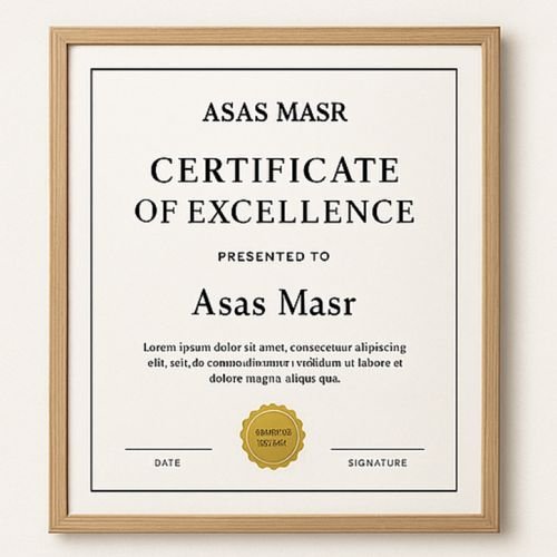 Certificates of excellence and experience